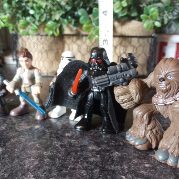 Imaginext Star Wars Mini figures lot Hasbro galactic heroes playskool Luke Darth - Picture 5 of 8